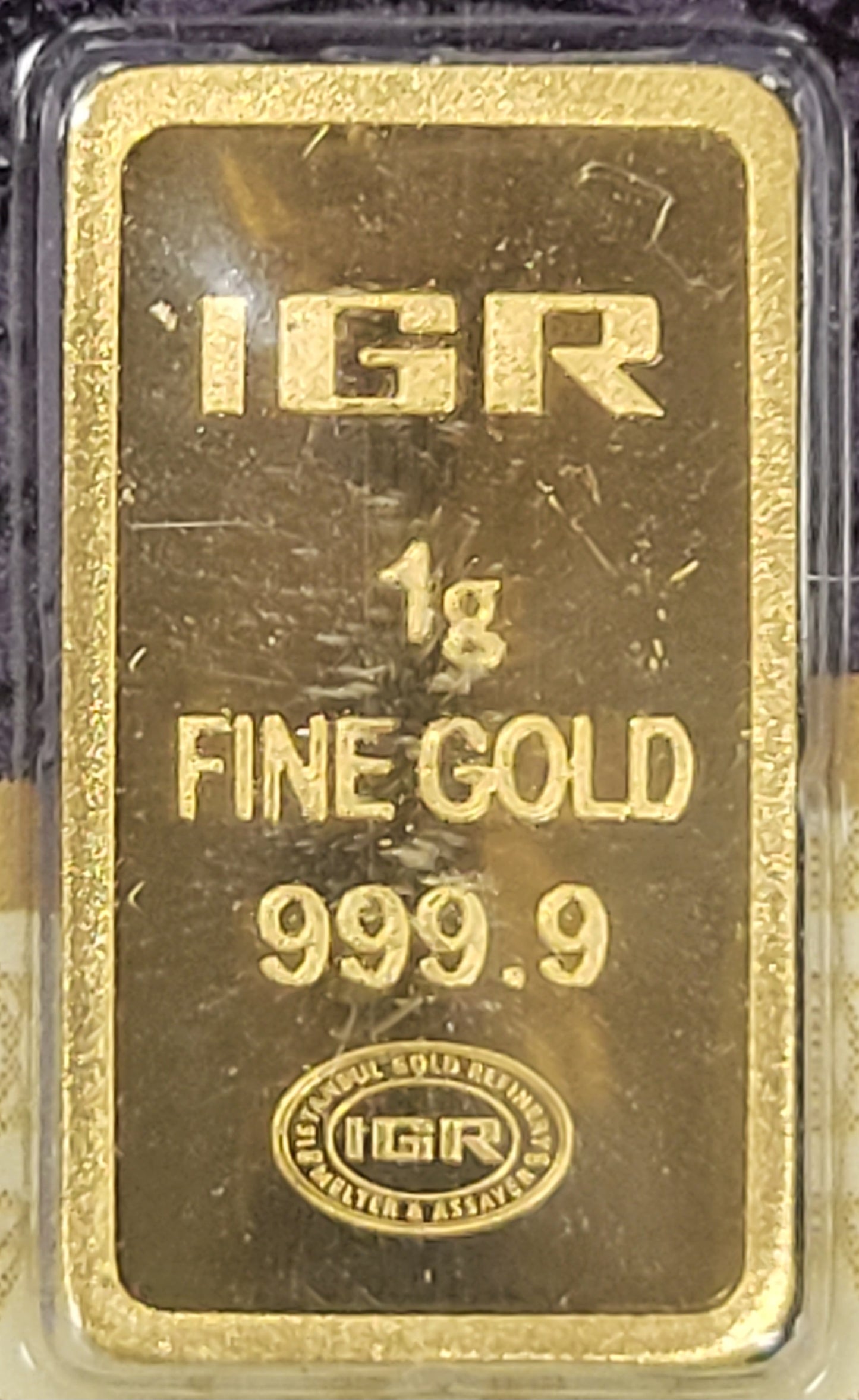 Istanbul Gold Refinery 1 Gram 999.9 Gold Bar w/ Assayer Certificate