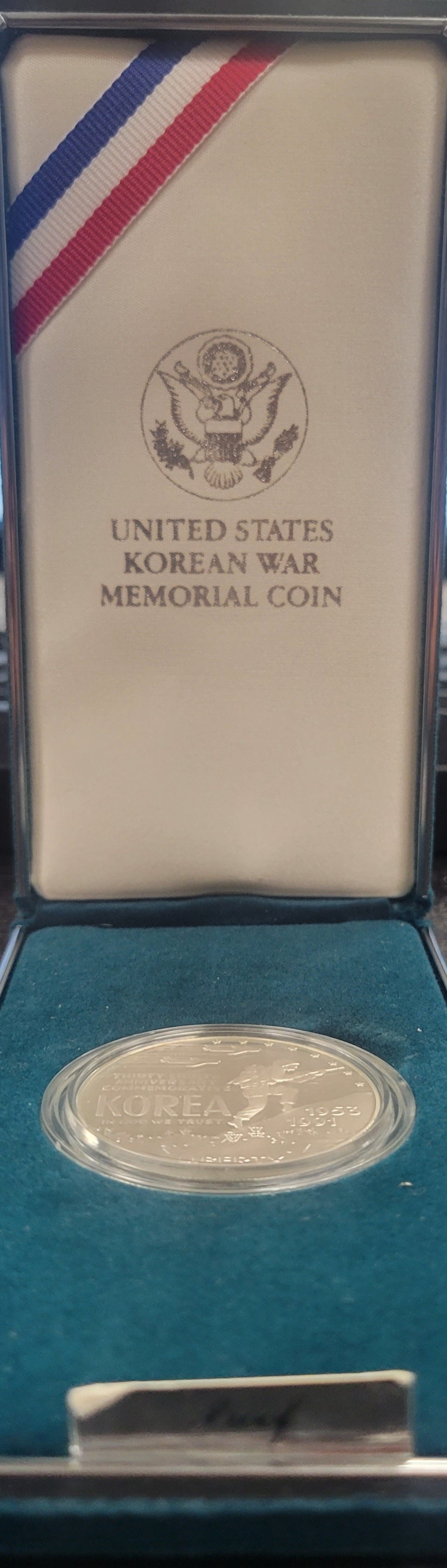 1991 United States Korean War Memorial coin (W/ Certificate of Authenticity)