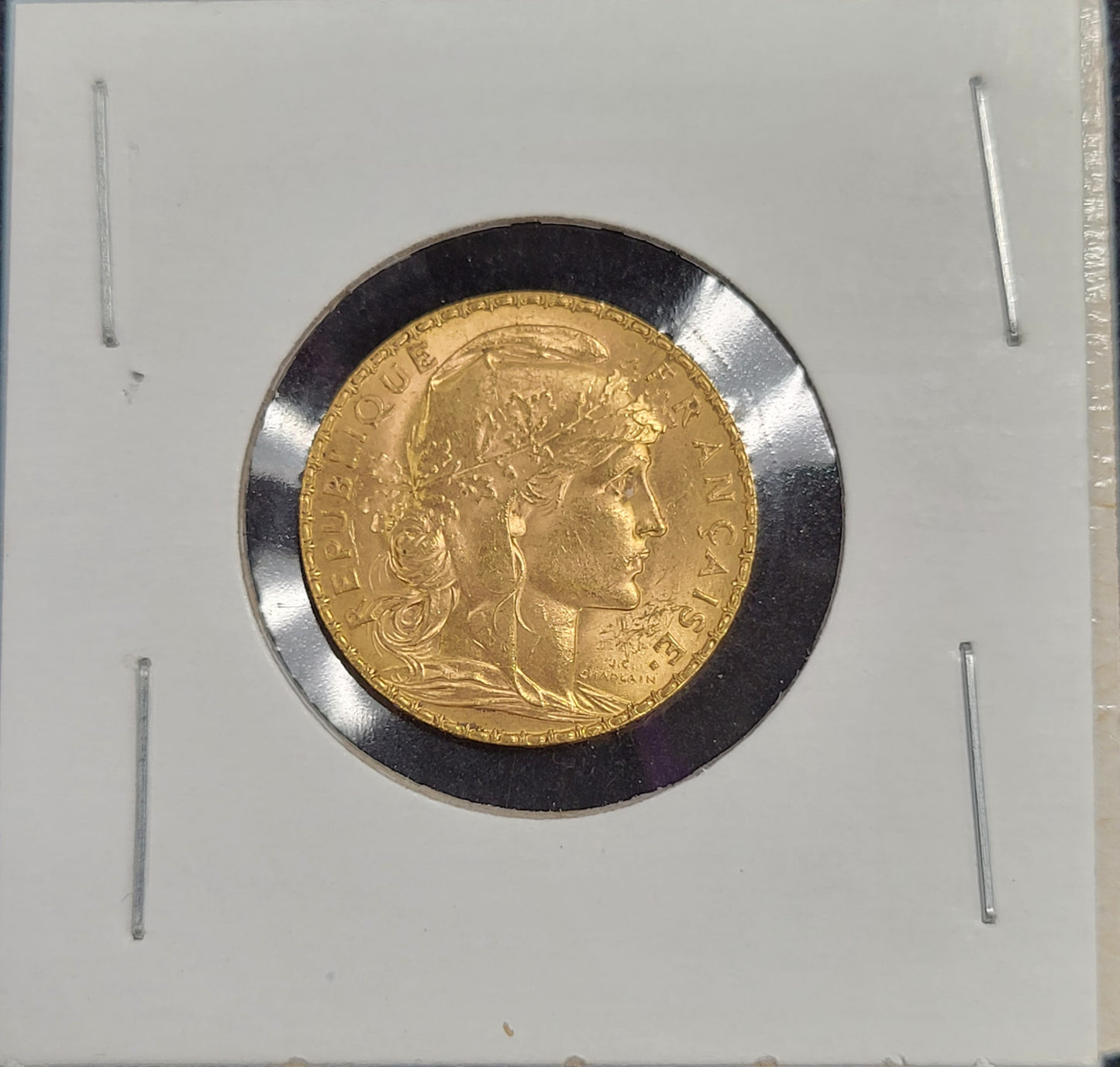 1907 20 Franc Rooster Gold Coin