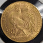 1907 20 Franc Rooster Gold Coin