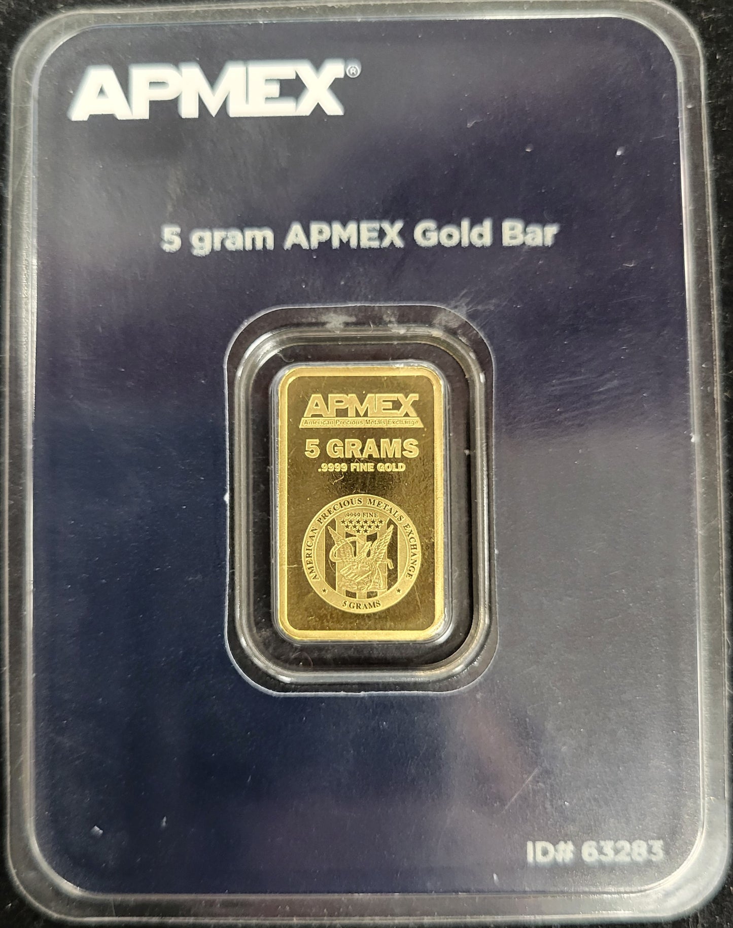 5 Gram APMEX Gold Bar sealed and certified case