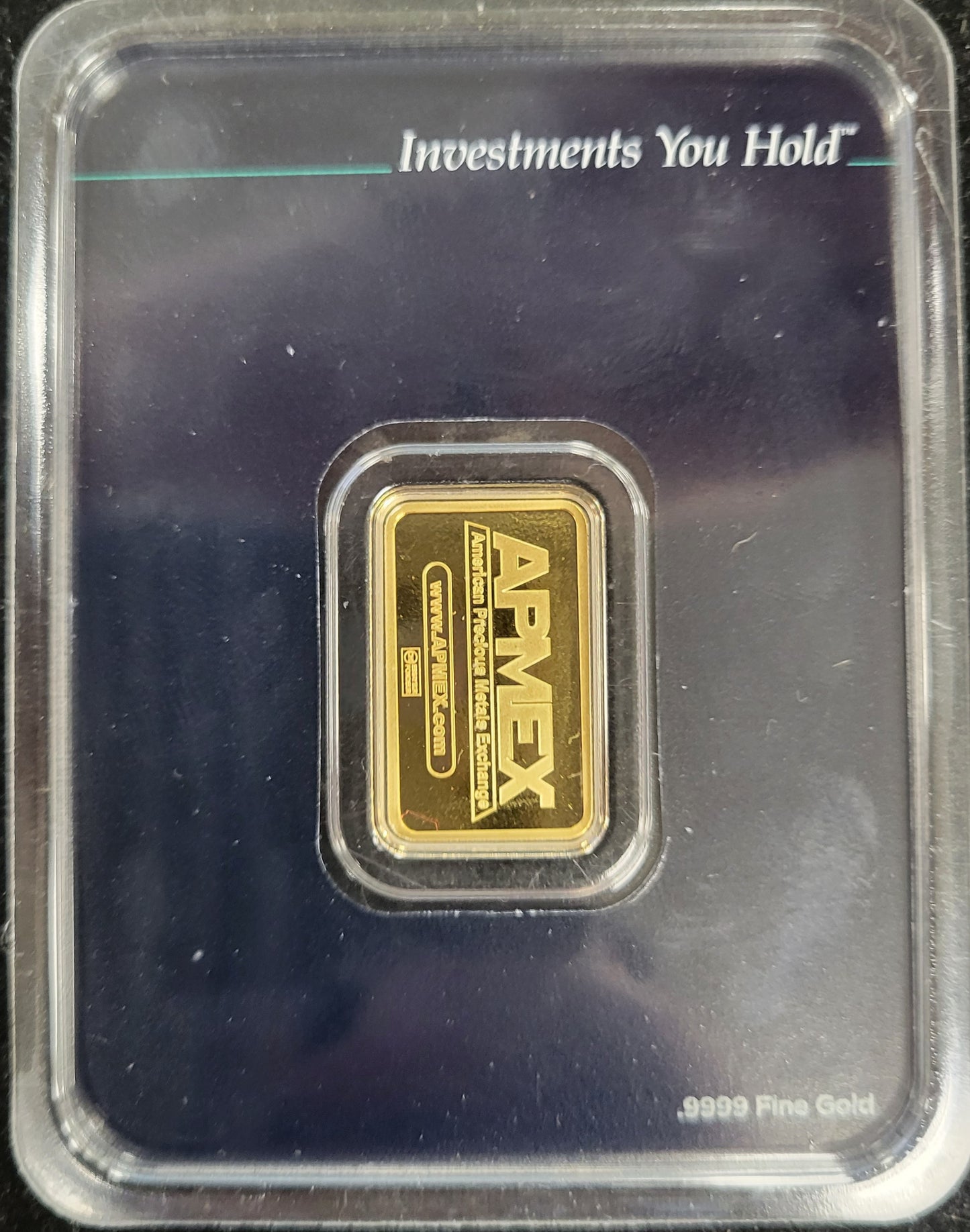 5 Gram APMEX Gold Bar sealed and certified case