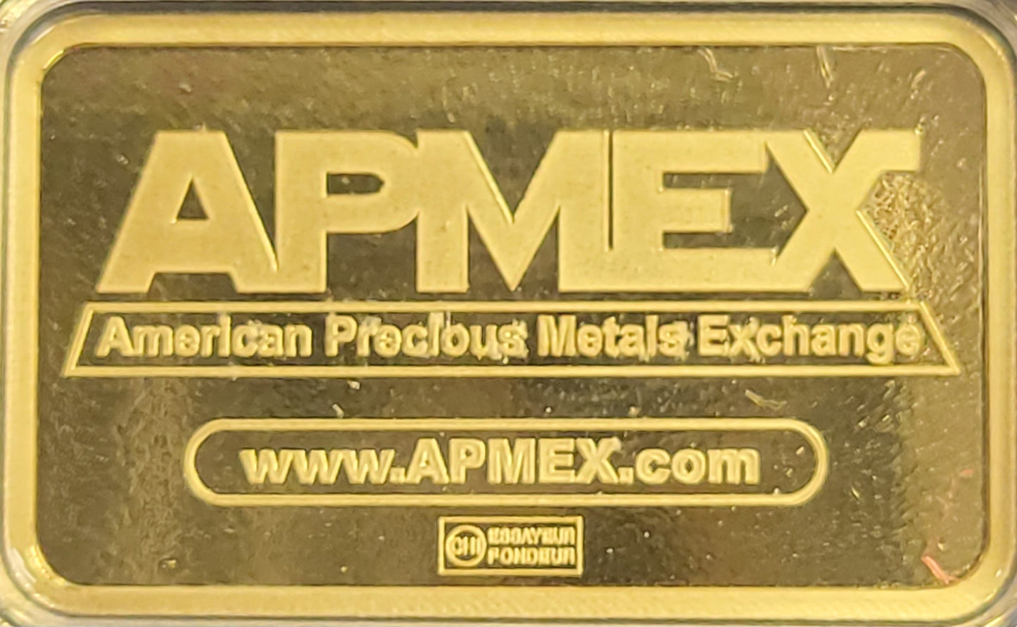 5 Gram APMEX Gold Bar sealed and certified case