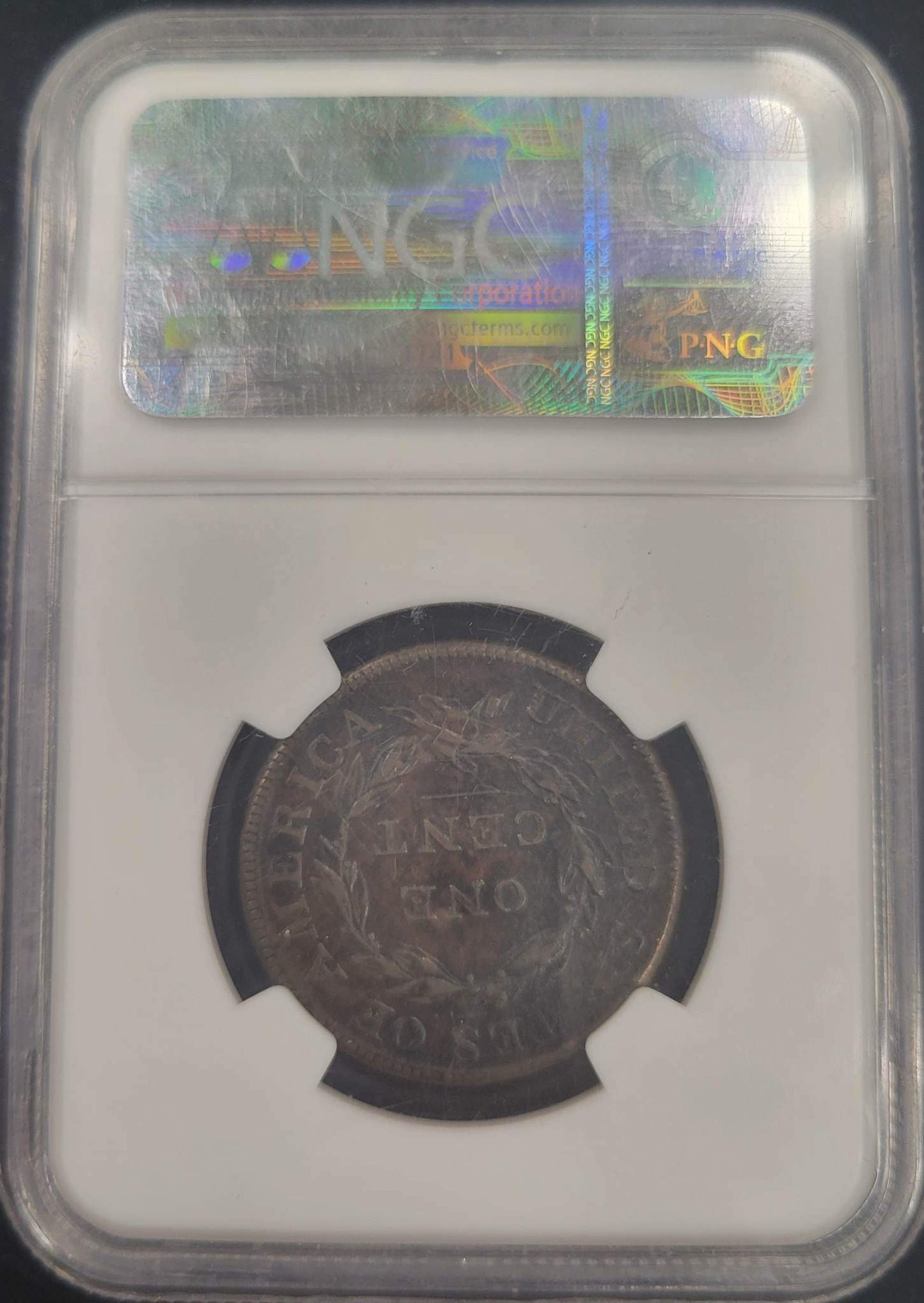 1808 Liberty Penny NGC certified XF Details with Enviromental Damage 1c